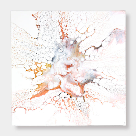 White & Metallic Abstract