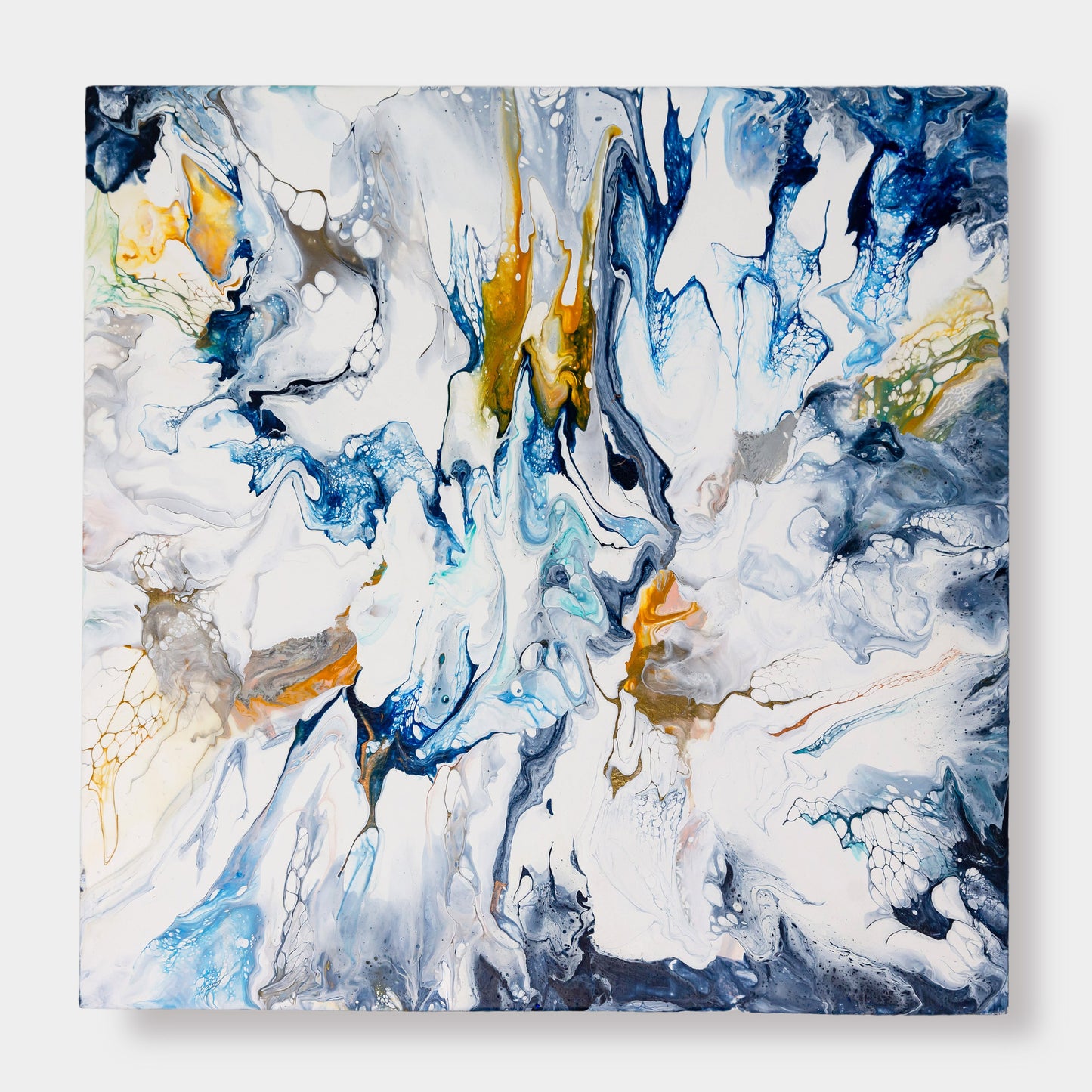 Indigo & White Abstract