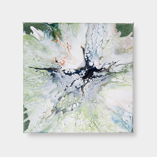 White Anemone on Green